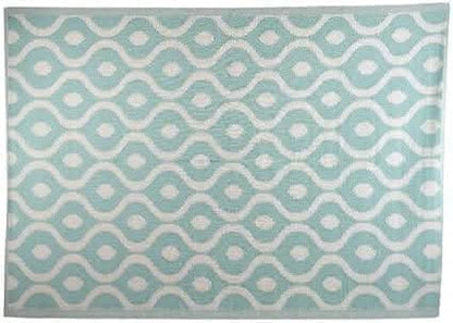 Easy Clean Decorative Neptune Cool Grey Garden Mat