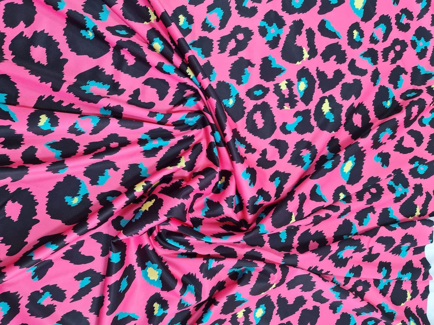 Sugar Pink Leopard Print Fabric – Custom Printed Fabric on Satin, Crepe, Spandex or Chiffon