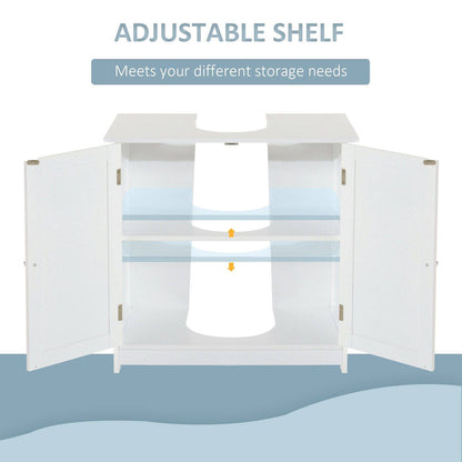 60Lx30Wx60H cm Sink Base Cabinet-White