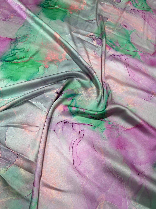 Abstract Watercolor Print Fabric