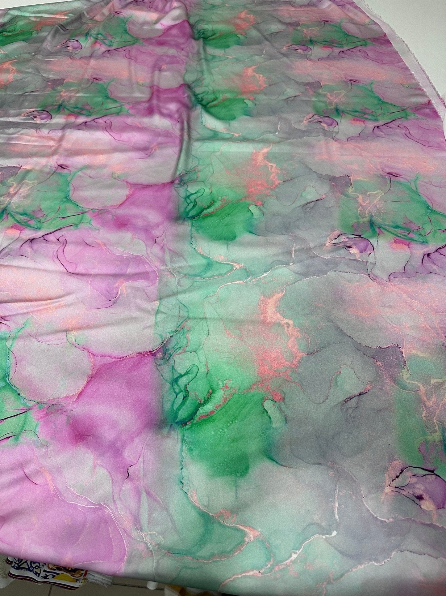 Abstract Watercolor Print Fabric