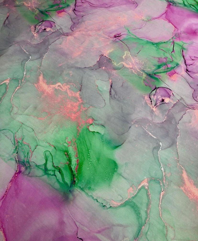 Abstract Watercolor Print Fabric