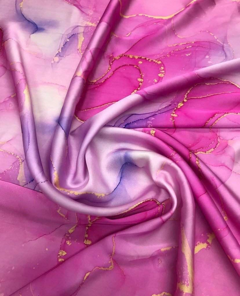 Colorful Design Fabric – Fabric by Metre, Options: Satin, Crepe, Spandex, Chiffon