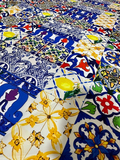 Tile Pattern Fabric
