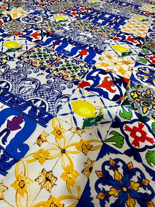 Tile Pattern Fabric