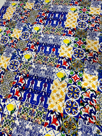 Tile Pattern Fabric