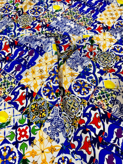 Tile Pattern Fabric