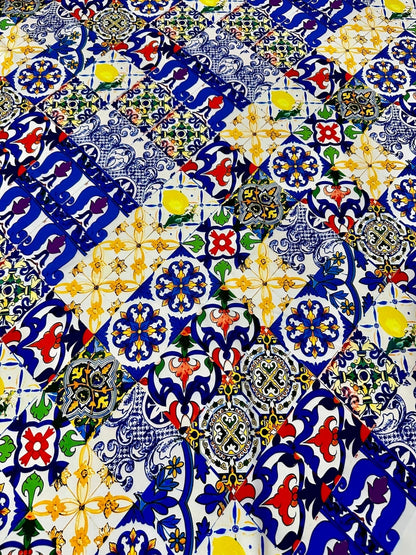 Tile Pattern Fabric