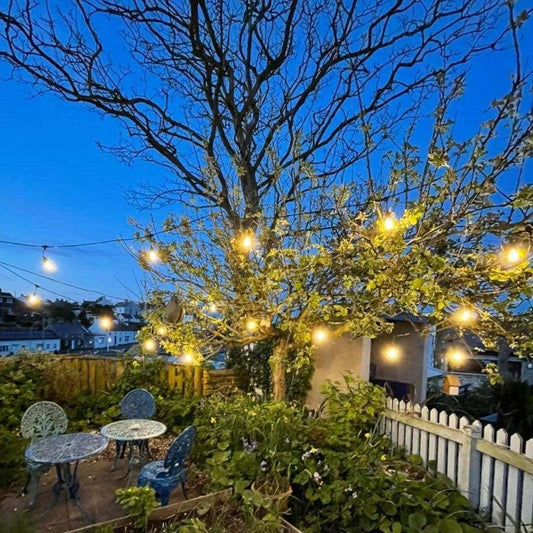 30M / 98FT Elite Festoon Outdoor LED Waterproof Connectable Warm White Heavy Duty String Lights