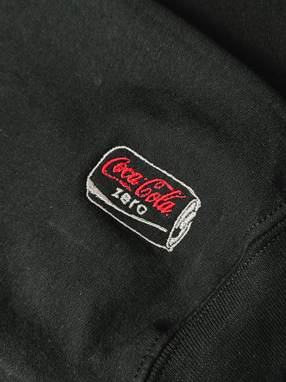 I Need A Coke Zero embroidered crewneck sweatshirt with sleeve detail