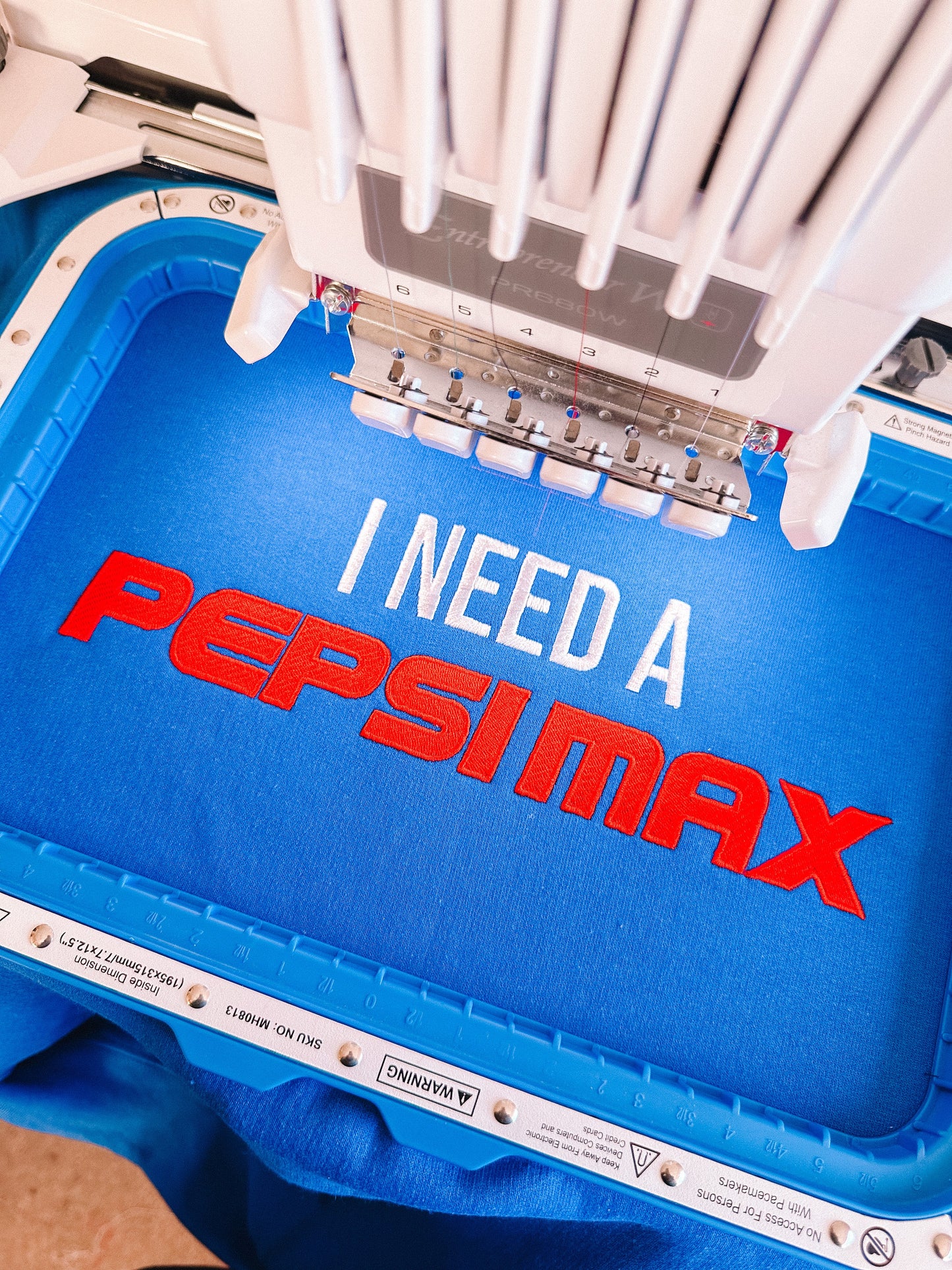 I Need A Pepsi Max embroidered crewneck sweatshirt