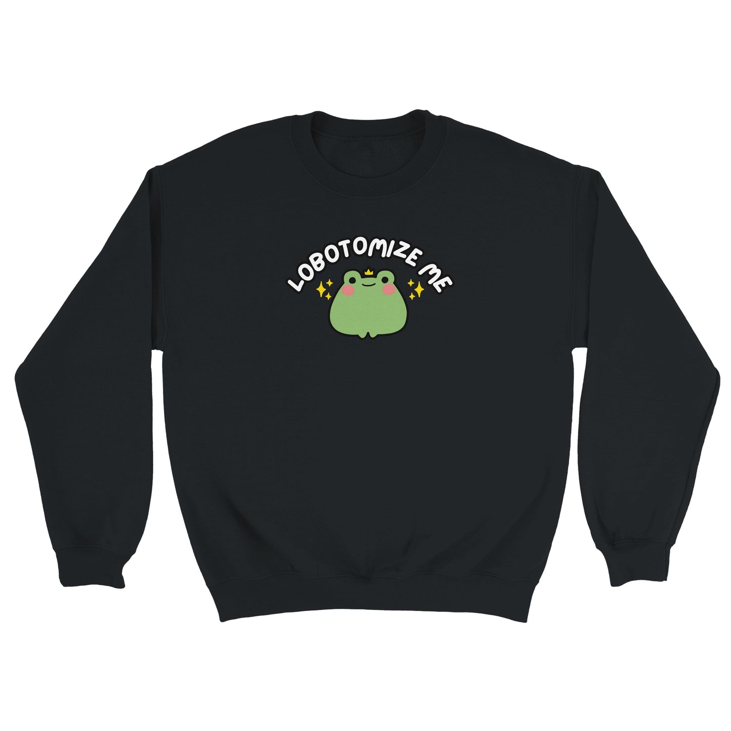 Lobotomize me embroidered crewneck sweatshirt