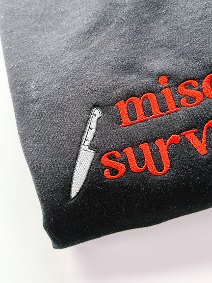 Misophonia Survivor's Club embroidered crewneck