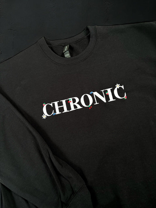 Chronic embroidered crewneck sweatshirt