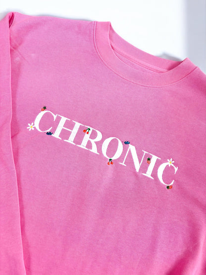 Chronic embroidered crewneck sweatshirt