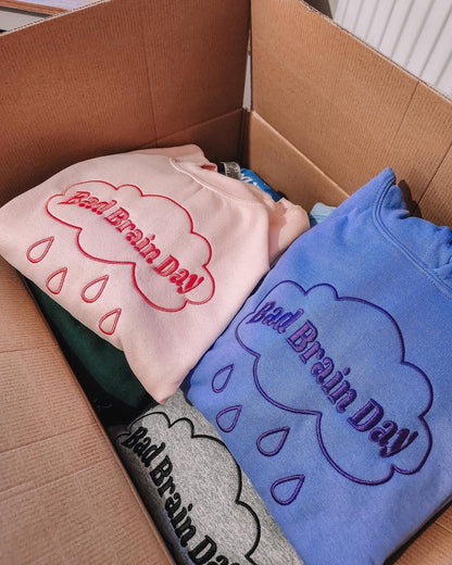 Bad Brain Day embroidered crewneck sweatshirt