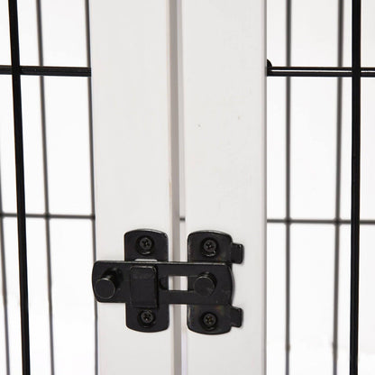 Pawhut Medium-Density Fibreboard 3-Door Small Indoor Pet Cage White