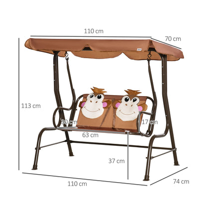 2 Seater Kids Garden Swing Seat