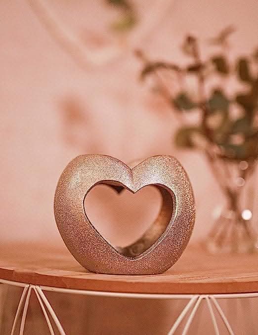 Silver Sparkle Heart Oil Burner Wax Warmer