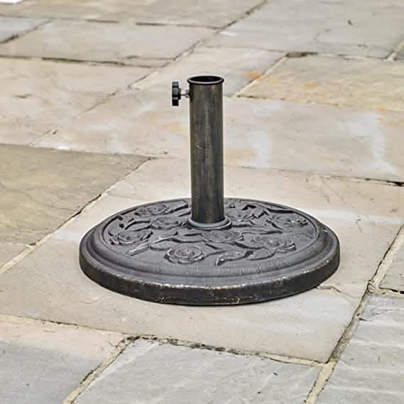 Cast Iron Effect Garden Parasol Umbrella Base