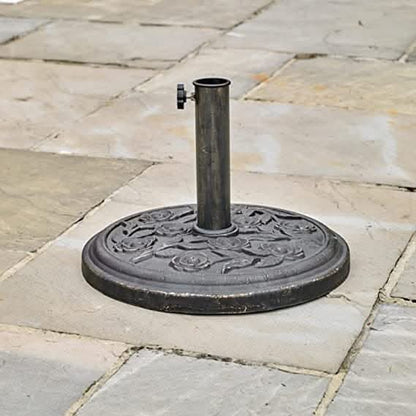 Cast Iron Effect Garden Parasol Umbrella Base