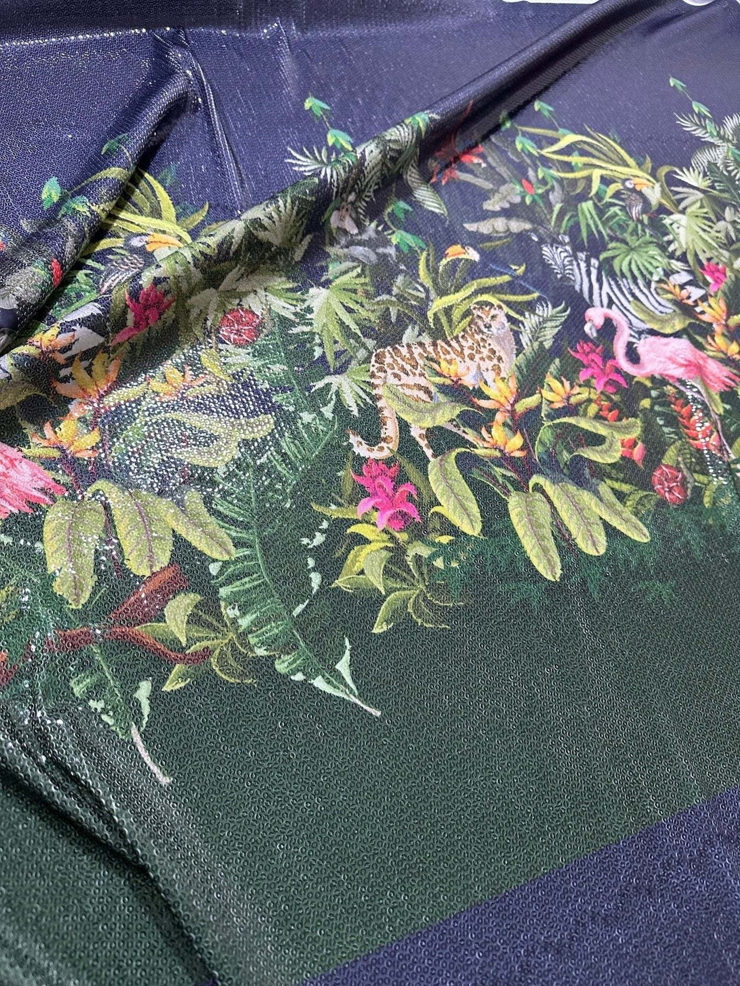 Tropical Jungle Print Fabric