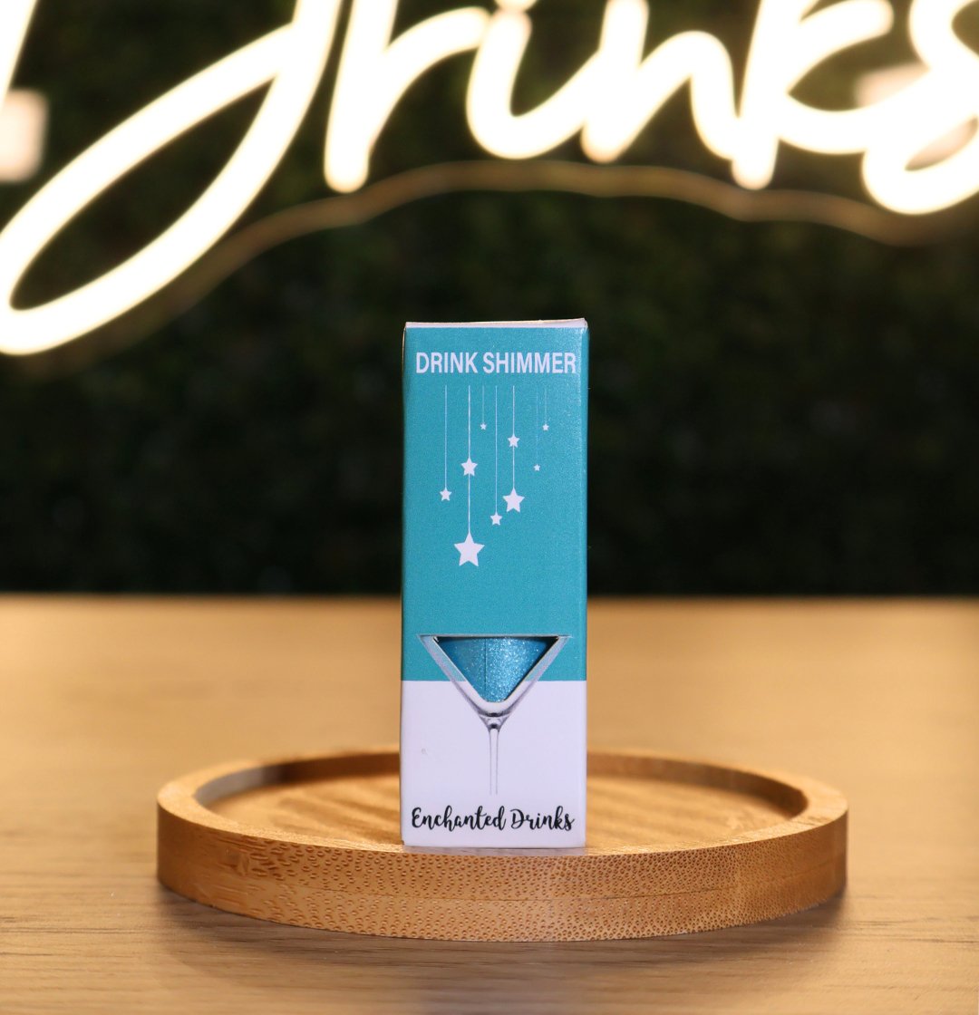 Turquoise Edible Drink Shimmer