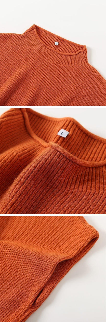 Turtleneck Vest Sweater – Abstract Pattern