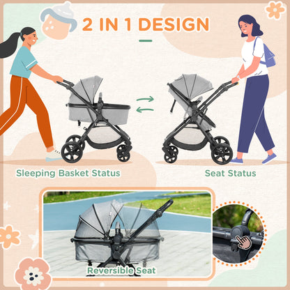 2 in 1 Lightweight Pushchair w/ Reversible Seat