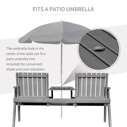 2 Seater Garden Bench Antique Loveseat for Yard