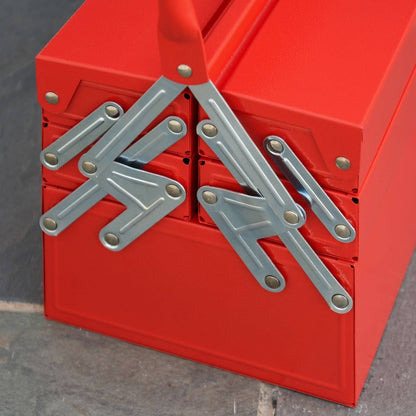 Durhand Steel 5-Tray Portable Tool Box - Medium