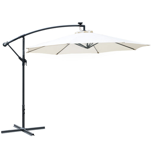 Umbrella Parasol W/Solar Powered LED strips