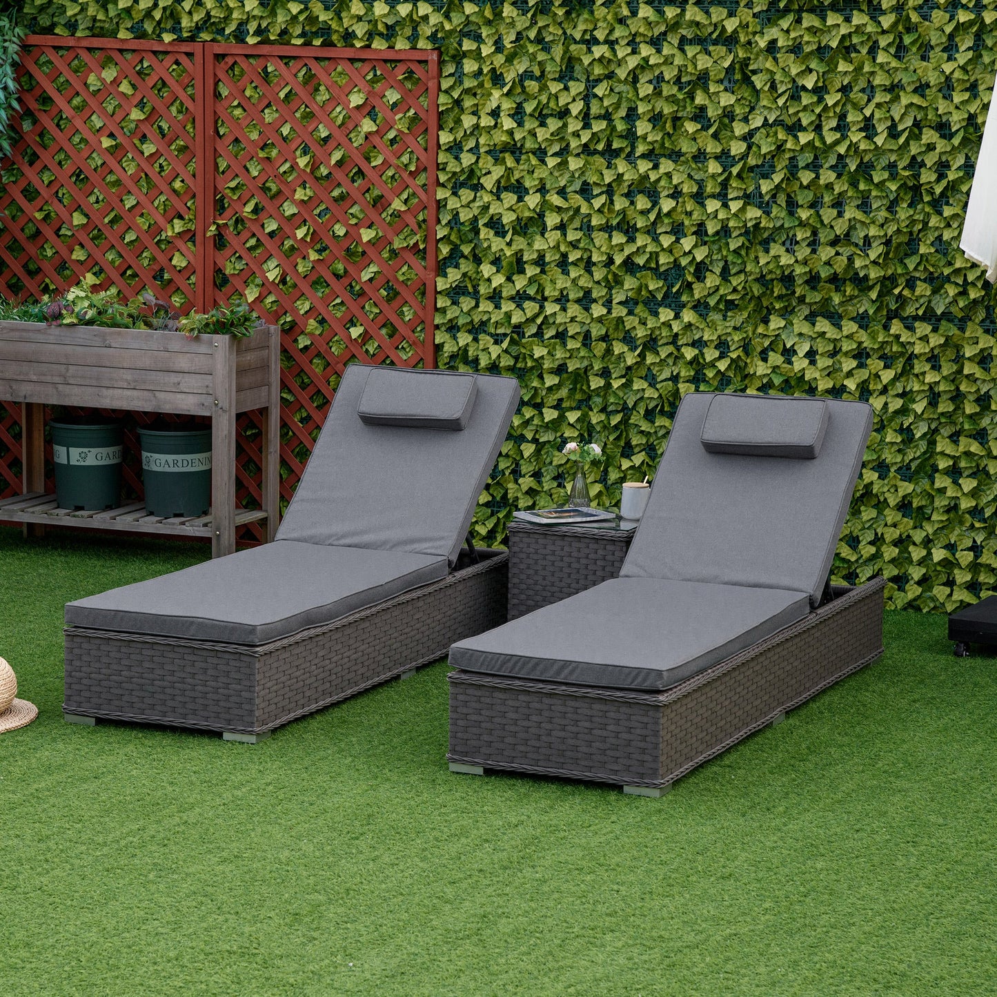 Five-Position Back Sun Lounger Set