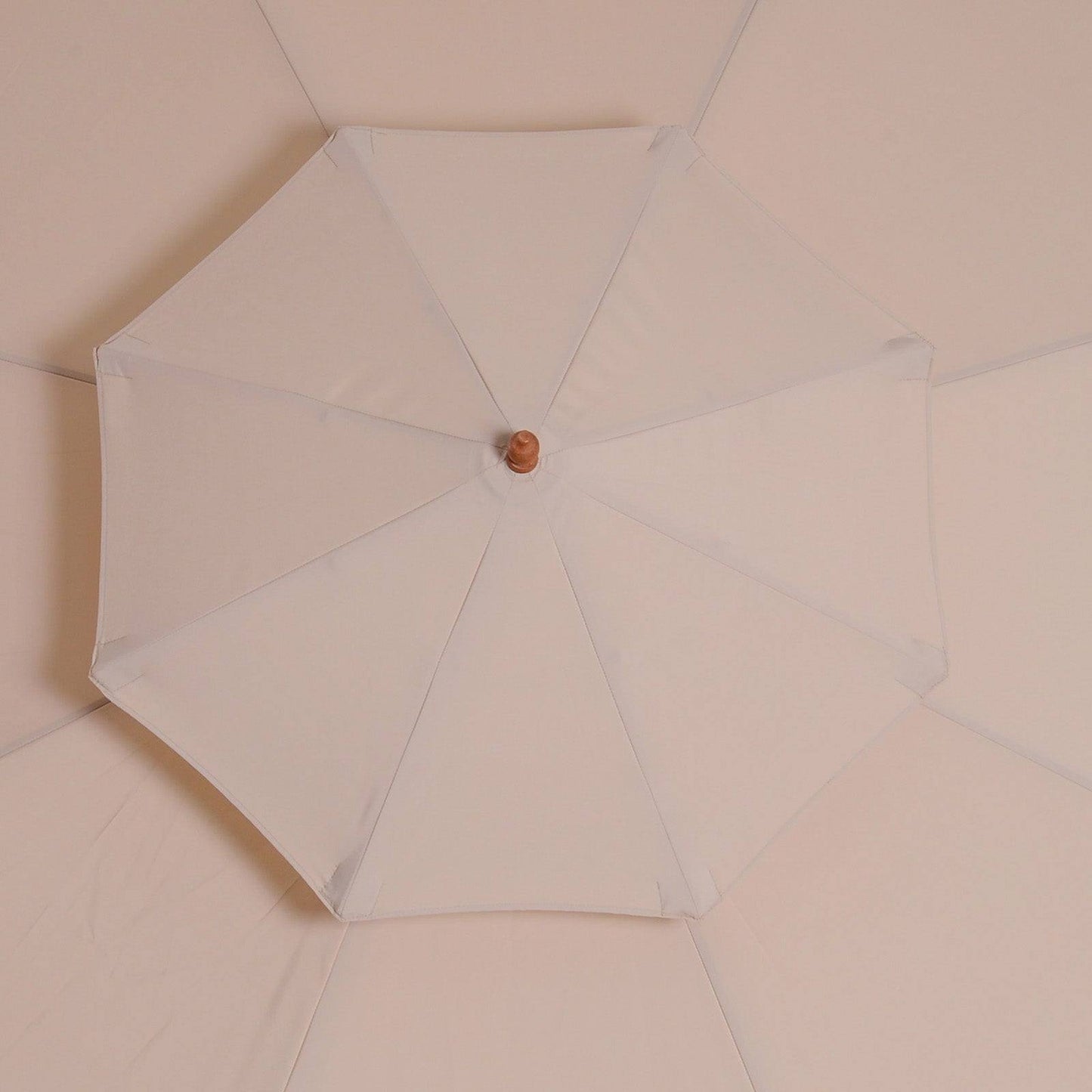 2.7m Patio Double Tier Umbrella Parasol-Beige