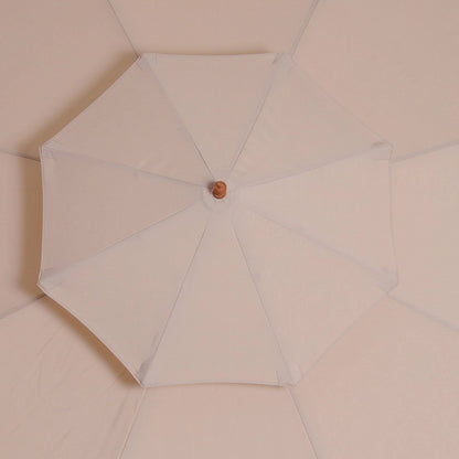 2.7m Patio Double Tier Umbrella Parasol-Beige