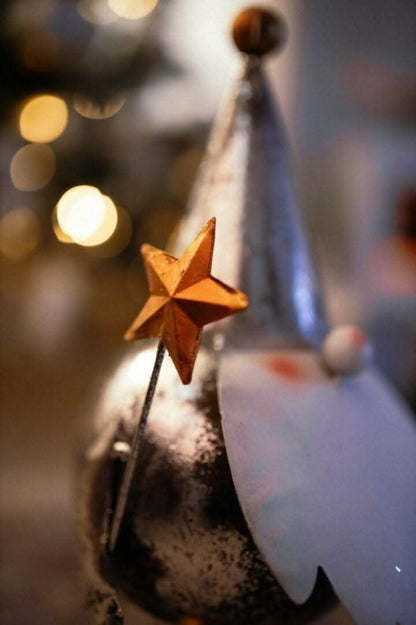 Christmas Silver Gilt Gonk Figurine