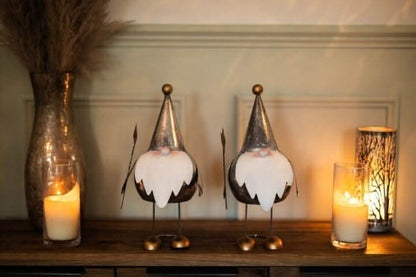 Christmas Silver Gilt Gonk Figurine