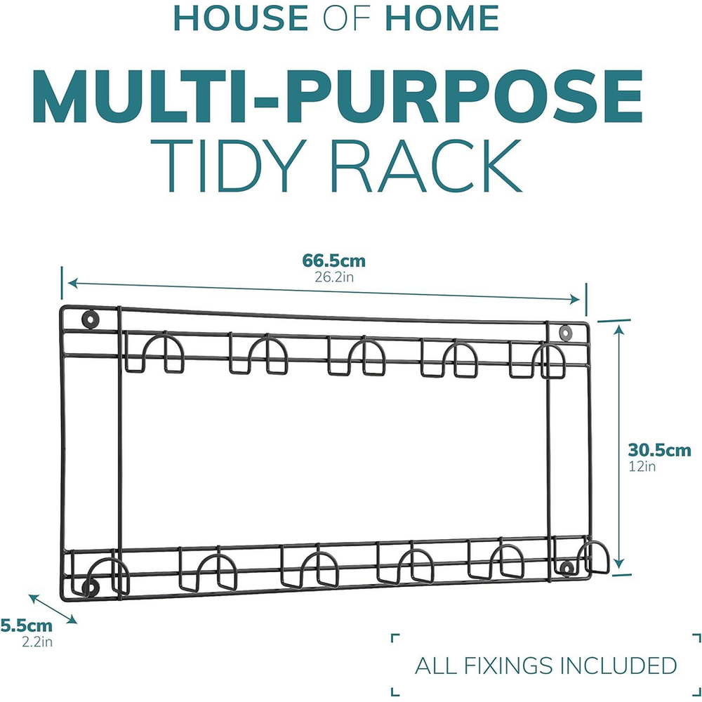 Premium 11 Hook Two-Tier Tool Holder - Organize Your Tools in Style