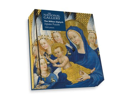 Richard II presented to the Virgin and Child by his Patron Saint John the Baptist and Saints Edward and Edmund ('The Wilton Diptych') - National Gallery 1000 Piece Jigsaw Puzzle