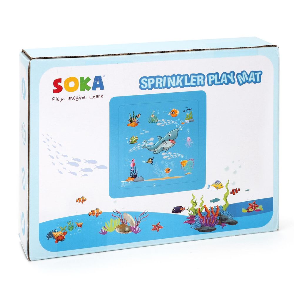 SOKA Blue Splash Mat 168cm, Fun Aquatic Play for Kids - Sandpit, Ball Pit, Pool