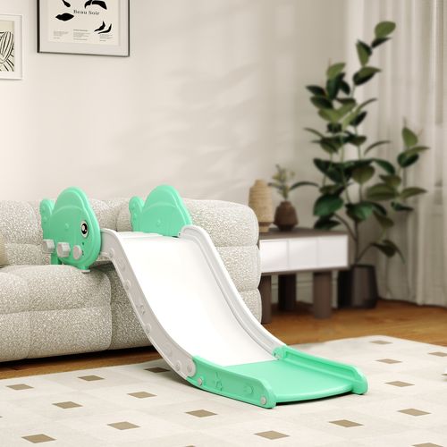 AIYAPLAY Kids Sofa Slide, Toddler Slide with 130cm Extended Length, Green