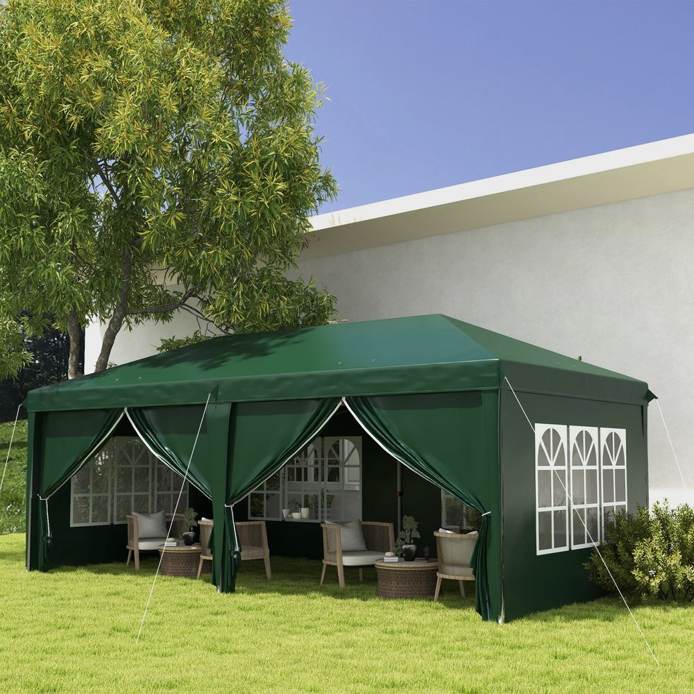 High Quality 3x6m Pop Up Gazebo Tent - Perfect for Parties & Outdoor Events- Easy Setup & Storage