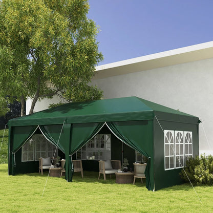 High Quality 3x6m Pop Up Gazebo Tent - Perfect for Parties & Outdoor Events- Easy Setup & Storage
