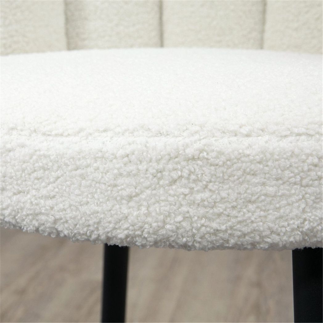 Set of 2 Bar Stools | Dining Chairs | Office Chairs | Cream White