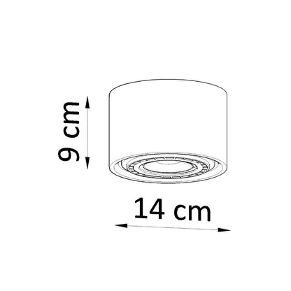 Industrial Concrete Ceiling Lamp - High-Quality and Stylish GU10 Design