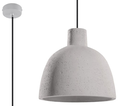 Sollux Lighting DAMASO Concrete Pendant Light, White