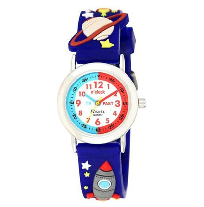 Ravel 3D Kid's Cartoon Time Teacher Watch Available Multicolour & Design Strap R1513