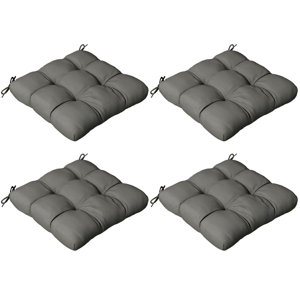 Premium Outdoor Seat Cushions - Set of 4, Garden Furniture, Beige - Flame Retardant, Fade-resistant, Water-resistant