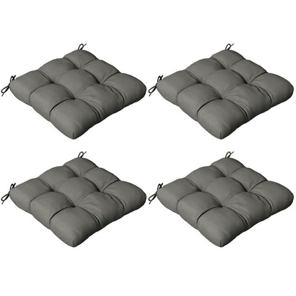 Premium Outdoor Seat Cushions - Set of 4, Garden Furniture, Beige - Flame Retardant, Fade-resistant, Water-resistant
