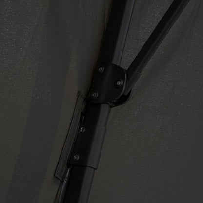 360??Cantilever Parasol Roma Umbrella Base Weights, Cover, Dark Grey Outsunny